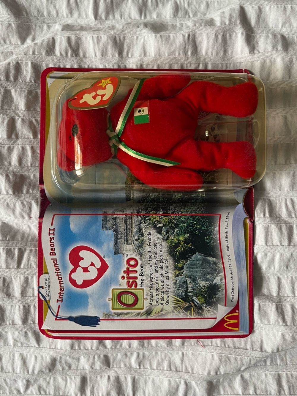 McDonald’s 2000 Teenie Beanie Babies International Bears II Osito